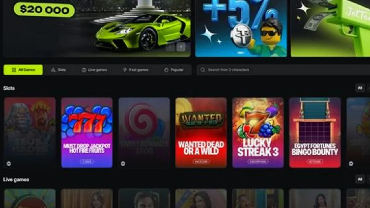 Jetton Casino: Games, Bonuses and Account Tools